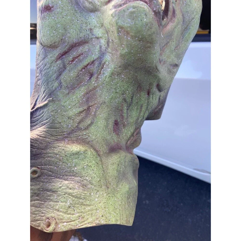 Green Alien Latex Mask Halloween Scary Costume Cosplay Decor Mexico 1998 - Picture 4 of 9